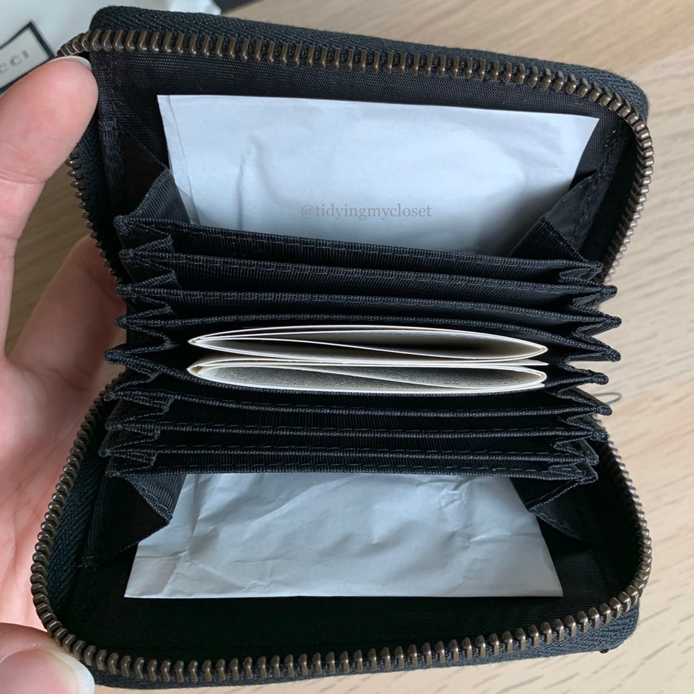 *SOLD* NWT Gucci GG Marmont Black Matelasse Mini Quilted Accordion Zip Wallet - Picture 14 of 17